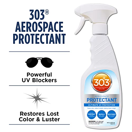 303 Aerospace Protectant - Provides Superior UV Protection, Helps Prevent Fading and Cracking, Repels Dust, Lint, and Staining, Restores Lost Color and Luster, 16oz (30308CSR)