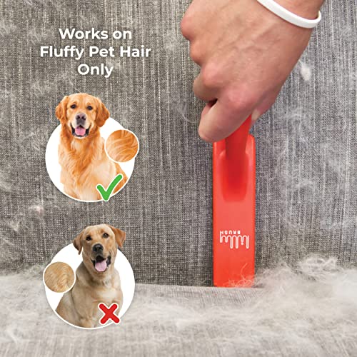 Lilly Brush - Fluffy Pets Brush pet hair remover for furniture, carpets, cat trees, bedding, curtains, couches and more! Brought to you by the pet hair experts at Lilly Brush, this product is ONLY for homes with LONG-HAIRED CATS & DOGS who shed SOFT, CLIN