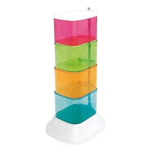 Storage Studios Trinket Tower, 4 Swivel Containers, 10.25 x 2.75 x 3.75 Inches, Multicolored, CH93395