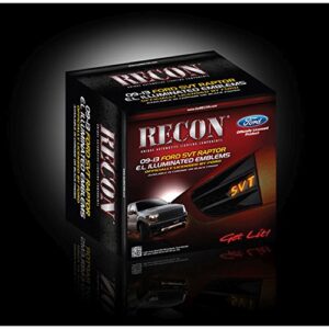 Recon (264283WHBK) Illuminated 'F-150 SVT RAPTOR' Emblem, WHITE