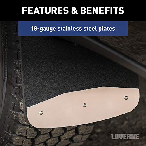 Luverne Truck Equipment (250931) Mud Guard, Rear, Rubber, 12-Inch x 20-Inch , Black