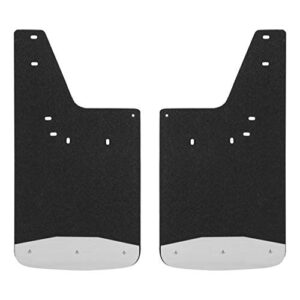 luverne 250932 front 12-inch x 23-inch textured rubber mud guards, select dodge, ram 1500, 2500, 3500, 4500, 5500 , black