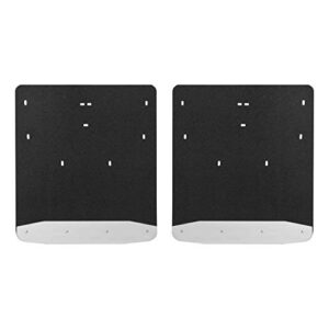 luverne 251124 rear dually 20-inch x 23-inch textured rubber mud guards, select ford f-350, f-450 super duty , black