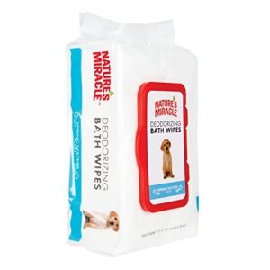 Nature's Miracle Deodorizing Bath Wipes for Dogs 100-Count