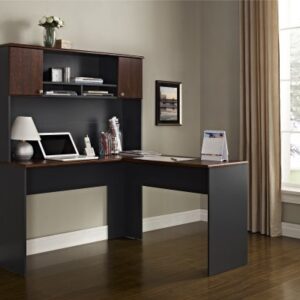 Ameriwood Home The Works L Desk, Cherry