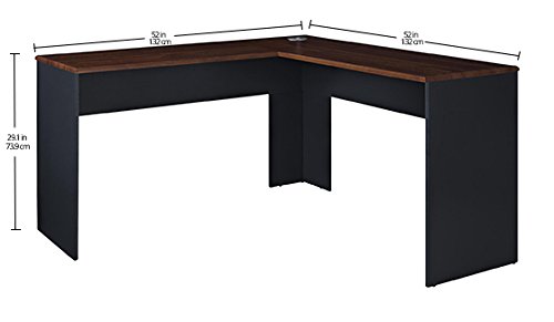 Ameriwood Home The Works L Desk, Cherry