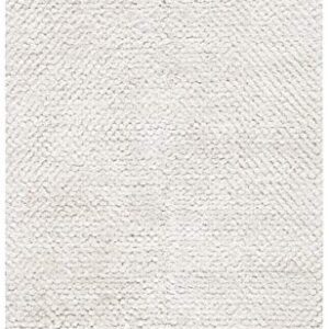 SAFAVIEH Saint Tropez Shag Collection 5' x 8' Snow White STS641W Handmade Solid 1-inch Thick Area Rug