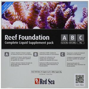 red sea reef foundation liquid starter kit, 3 by 250ml, 3-pack