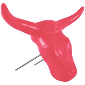classic equine steer head roping dummy pink