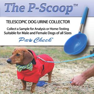 PawCheck P-Scoop Dog Urine Collector - Reusable and Telescopic Dog Urine Catcher extends to 29"