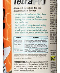 Tetra 77077 TetraPRO Goldfish Crisps for Fishes, 7.9 Ounce