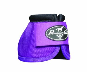 professional's choice ★ ballistic no turn overreach bell boots all colors & sizes (purple, large)
