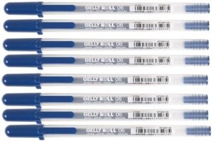 gelly roll 8 sakura classic fine point pens-royal blue ink