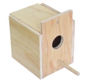 yml assembled wooden nest box for outside mount, small