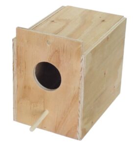 yml assembled wooden nest box for outside mount, large