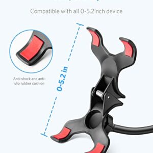 BESTEK BTIH600BK Gooseneck Phone Holder, Lazy Bracket 360° Swivel for iPhone and Other Smart Phones for Bedroom, Office, Bathroom, Kitchen, Black