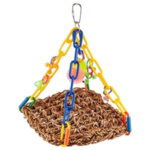 super bird creations sb747 mini flying trapeze bird toy, small bird size, 6” x 7” x 9”