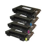 etoner compatible toner cartridge set replacement for xerox phaser 6100 - 106r00680 106r00681 106r00682 106r00684 (black cyan magenta yellow - black high yield 7,000 pages - color high yield 5,000 pages)