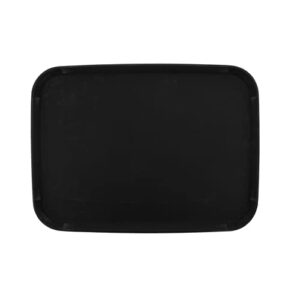 G.E.T. NS-1622-BK BPA-Free Non-Slip Plastic Rectangular Serving Tray, 16" x 22", Black