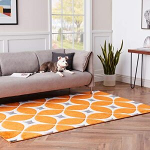 nuLOOM Gabriela Contemporary Trellis Area Rug, 5x8, Deep Orange