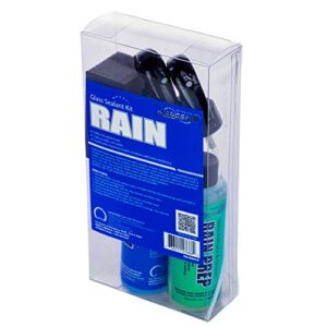 Nanoskin RAIN Glass Sealant Complete Solution Kit - Ready-to-Use RAIN PREP, RAIN Glass Sealant & Autoscrub Sponge | Crystal Clear Windshields All Year Round | Easy to Use and Safe on Various Surfaces