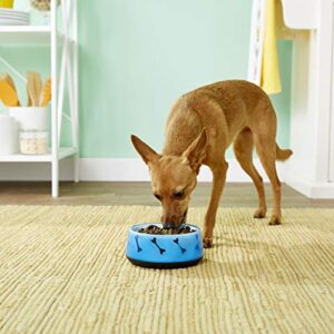 Dogit Non-Skid Dog Food and Water Bowl, Blue - BPA-Free Dog Dish, 1 Count (Pack of 1)
