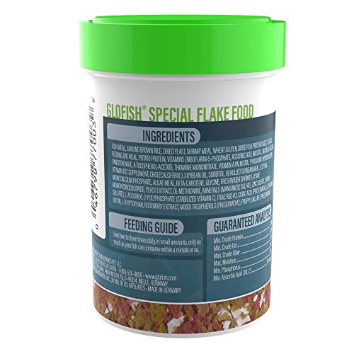 GloFish Special Flake Dry Fish Food for Brightness, 1.6 oz - 77003