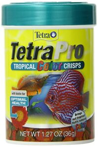tetrapro tropical color crisps, fish food with natural color enhancers