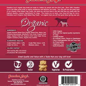 Grandma Lucy's Organic Oven Baked Dog Treats - Cranberry, 14 oz