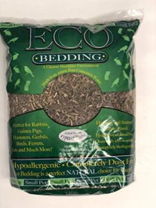 eco bedding fibercore for small pet, 3 lb, brown