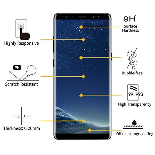 iAnder [2-PACK] Galaxy S8 Screen Protector Glass [Easy Installation Tray], 3D Curved [Tempered Glass] Screen Protector for Galaxy S8 [Case Friendly]