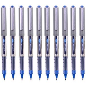 uni-ball UB-157 Eye Fine Rollerball Pens, Blue Uni Super Ink, 7mm Nib, Box of 12