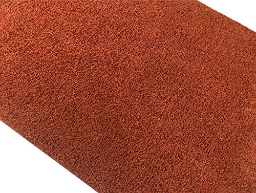 Shaggy Collection Solid Color Shag Area Rugs (Burnt Orange, 5'x7') (4097)