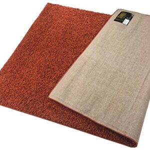 Shaggy Collection Solid Color Shag Area Rugs (Burnt Orange, 5'x7') (4097)