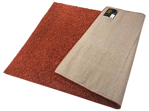 Shaggy Collection Solid Color Shag Area Rugs (Burnt Orange, 5'x7') (4097)