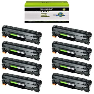 greencycle 8 pk toner cartridge replacement compatible for canon 128 (3500b001aa) black toners use in imageclass d530 mf4580dn mf4412
