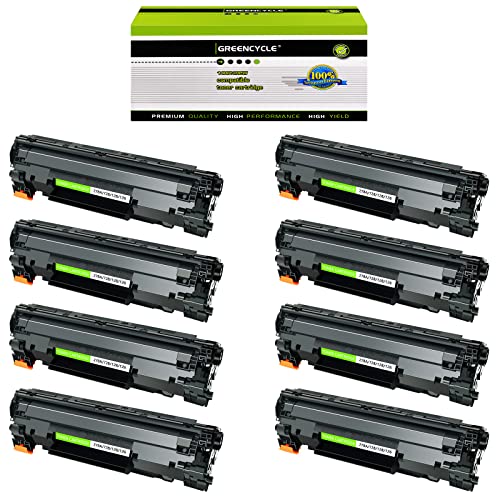 greencycle 8 PK Toner Cartridge Replacement Compatible for Canon 128 (3500B001AA) Black Toners use in Imageclass D530 MF4580dn MF4412