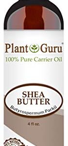 African Shea Butter Oil 4 oz. 100% Pure Natural Skin, Body And Hair Moisturizer. DIY Butters, Lotion, Cream, lip Balm & Soap Making Supplies, Eczema & Psoriasis Aid, Stretch Mark Product