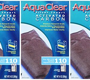 Hagen 3-Pack AquaClear 9-Ounce Activated Carbon Water Filter Insert for Aquarium (3-Pack)