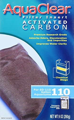 Hagen 3-Pack AquaClear 9-Ounce Activated Carbon Water Filter Insert for Aquarium (3-Pack)