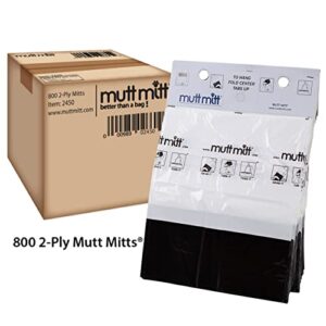 Mutt Mitt 2-ply Dog Waste/Poop Pick Up Bag on hanger cards, 800-count