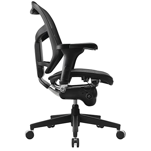 WorkPro® Quantum 9000 Series Ergonomic Mid-Back Mesh/Mesh Chair, Black