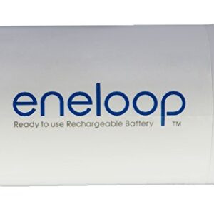 Panasonic BQ-BS1E4SA eneloop D Size-Battery Use With eneloop Ni-MH-Rechargeable AA-Battery Cells-Adapters , 4 Pack