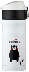 living water bottle, 11.2 fl oz (330 ml), kumamon, direct drinking, one-touch, open, vacuum insulated, stainless steel bottle, hot and cold insulation