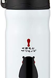 Living Water Bottle, 11.2 fl oz (330 ml), Kumamon, Direct Drinking, One-Touch, Open, Vacuum Insulated, Stainless Steel Bottle, Hot and Cold Insulation