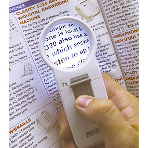 Reizen Maxi-Brite LED Handheld Magnifier - 7X