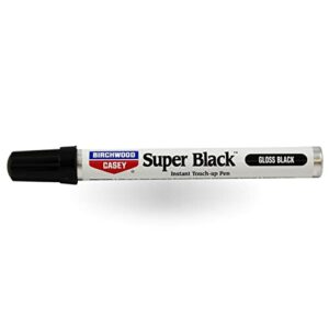 birchwood casey long-lasting fast-drying super black touch-up pen for deep scratches and worn areas, gloss black, 0.33 ounce