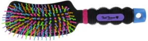 tail tamers 909rb rainbow curved handle mane and tail brush for horses