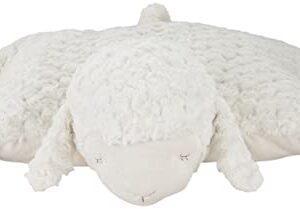 Mina Victory Plush Lines Foldable Lamb Stuffed Animal Ivory 18" x 22" Throw Pillow