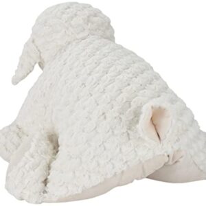 Mina Victory Plush Lines Foldable Lamb Stuffed Animal Ivory 18" x 22" Throw Pillow